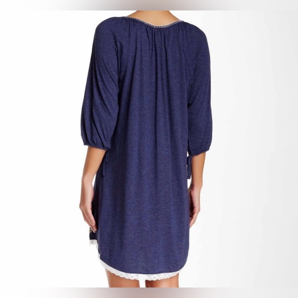 61. Lucky Brand Women’s Chambray  Blue Sleep Shirt. SIze XL - Picture 3 of 12